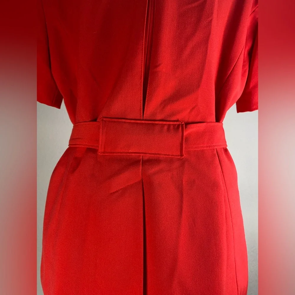 Signature by Larry Levine Belted Short Sleeve Business Jacket‎ Blazer Size 4